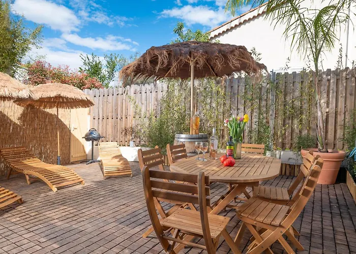 Appartement 6 Pers Jardin Prive La Cabane Bambou - Mandara Beach , Antibes French Riviera